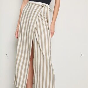 Etiquette Wrap Maxi Skirt